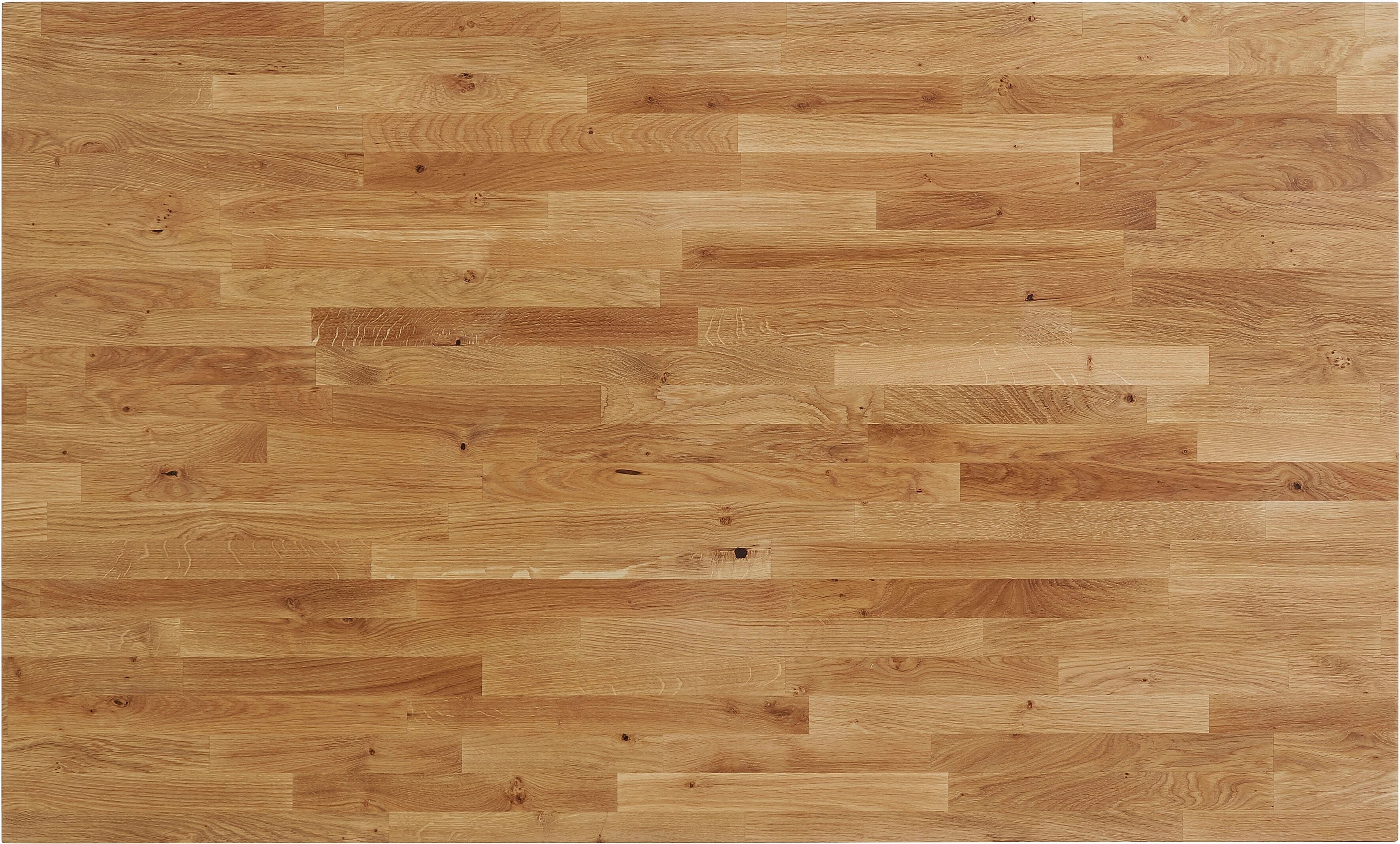 Esstisch GOODPRODUCT "Alessja", braun (eiche geölt, eiche geölt, eiche geölt), B:150cm H:75cm T:90cm, Tische, Esstisch, Breite 130 oder 150 cm, Eiche Massivholz mit veganem Bio-Öl behandelt eiche geölt, eiche geölt, eiche geölt B/H/T: 150cm x 75cm x 90cm