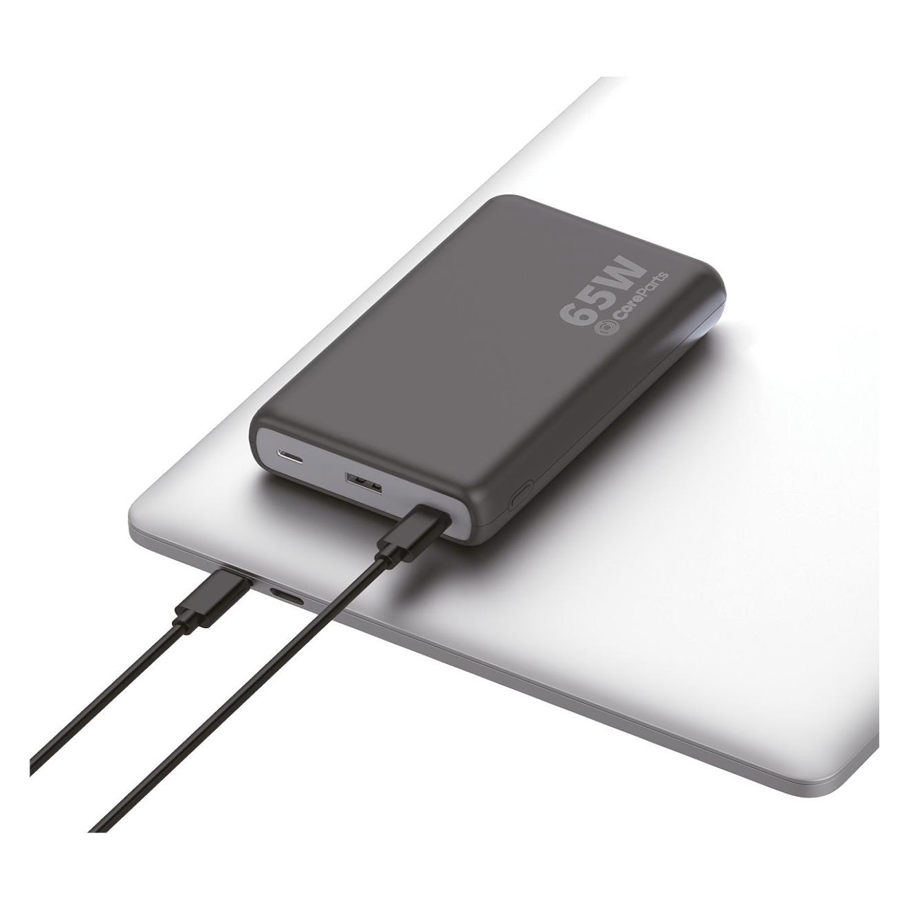 CoreParts Akkuladegerät (20000 mAh, 65 W, 74 Wh) (MBX-PB006)