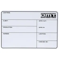 DMT Magnetic Flight Case Label Mit 3M-Klebestreifen + Marker