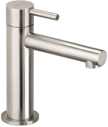Herzbach Design iX Standventil 17.950860.1.09 ohne Ablaufgarnitur, für Kaltwasser, Edelstahl gebürstet