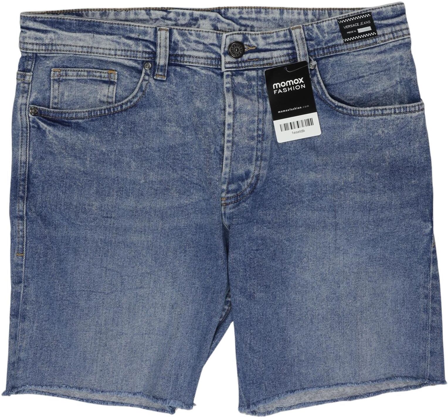 Versace Jeans Damen Shorts, Blau, Gr. W33, Baumwolle / Elasthan - Second Hand