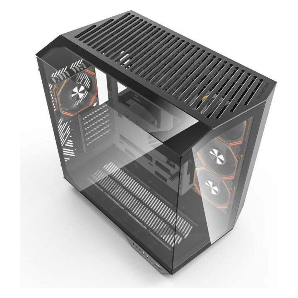 Darkflash Tech DY470 (ATX, mATX, Mini-ITX) (DY470 BLACK NO FANS)