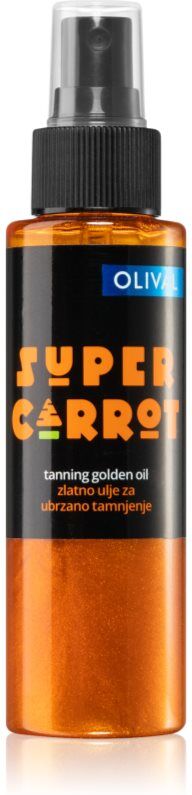 Olival SUPER Carrot Golden Oil Glitzer-Öl beschleunigte Bräunung 100 ml