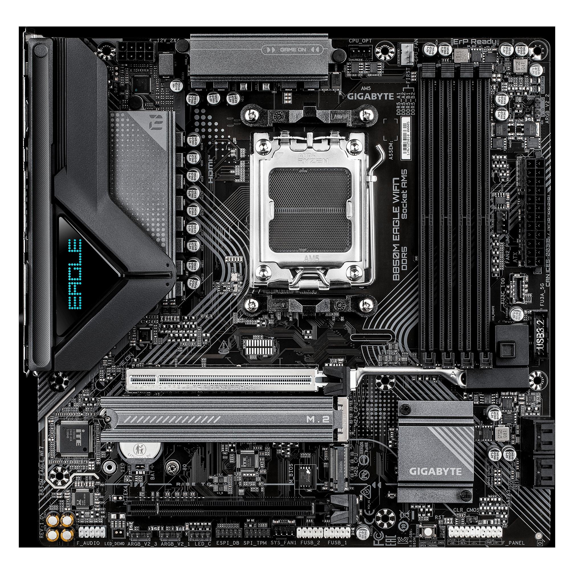 Gigabyte B850M Eagle WiFi7 (B850,AM5,mATX,DDR5) (AM5, AMD B850, mATX) (B850M EAGLE WF7)