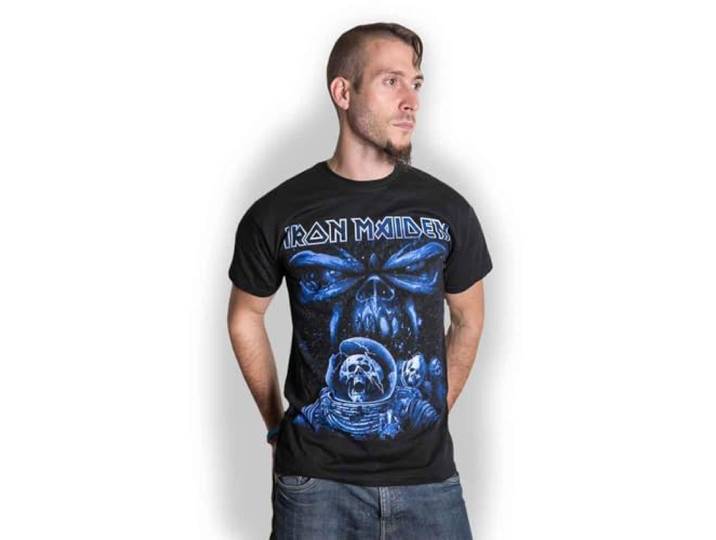 T-Shirt # M Black Unisex # Final Frontier Blue Album Spaceman