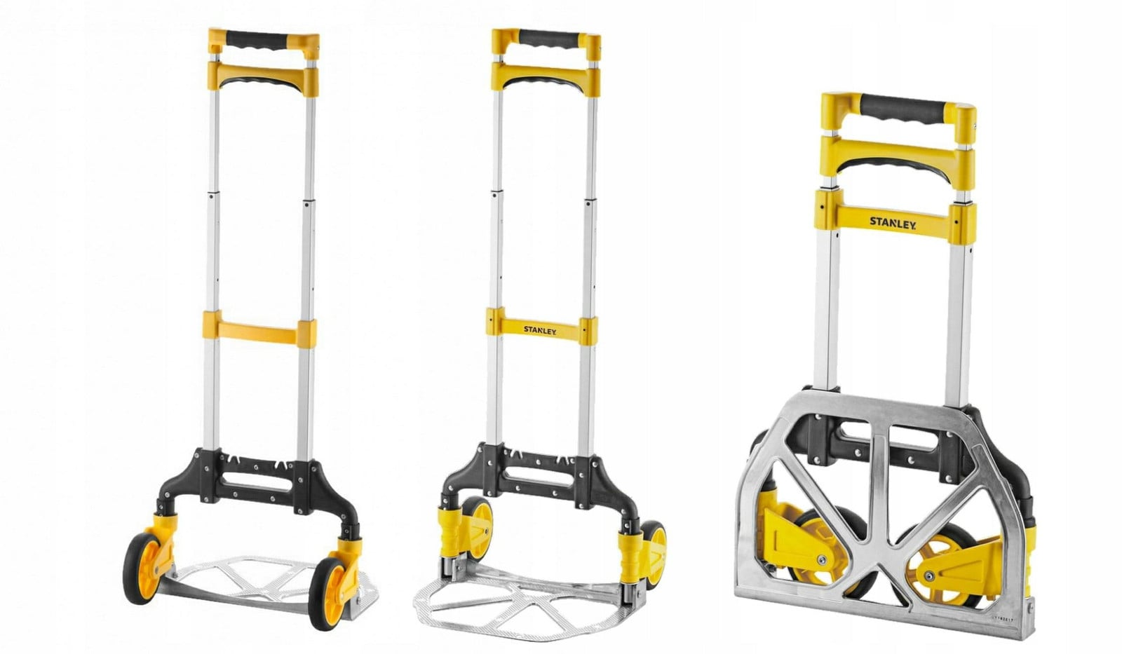 Stanley inklapbare aluminium trolley met 60 kg draagvermogen