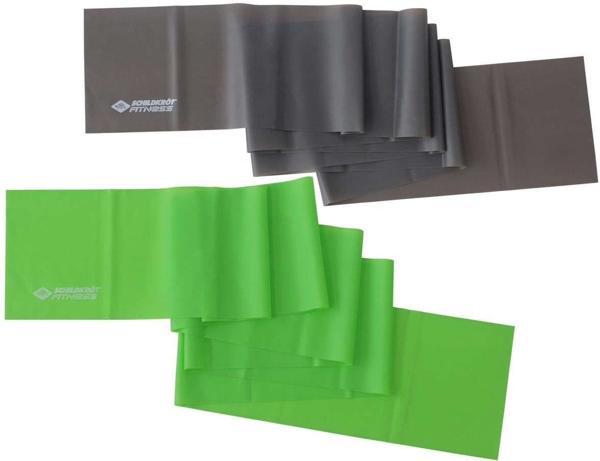 Trainingsband SCHILDKRÖT-FITNESS "Fitness", grau, Trainingsbänder, B/H/L: 15cm x 200cm, Kunststoff, Trainingsband, B:15cm L:200cm grau B/H/L: 15cm x 200cm