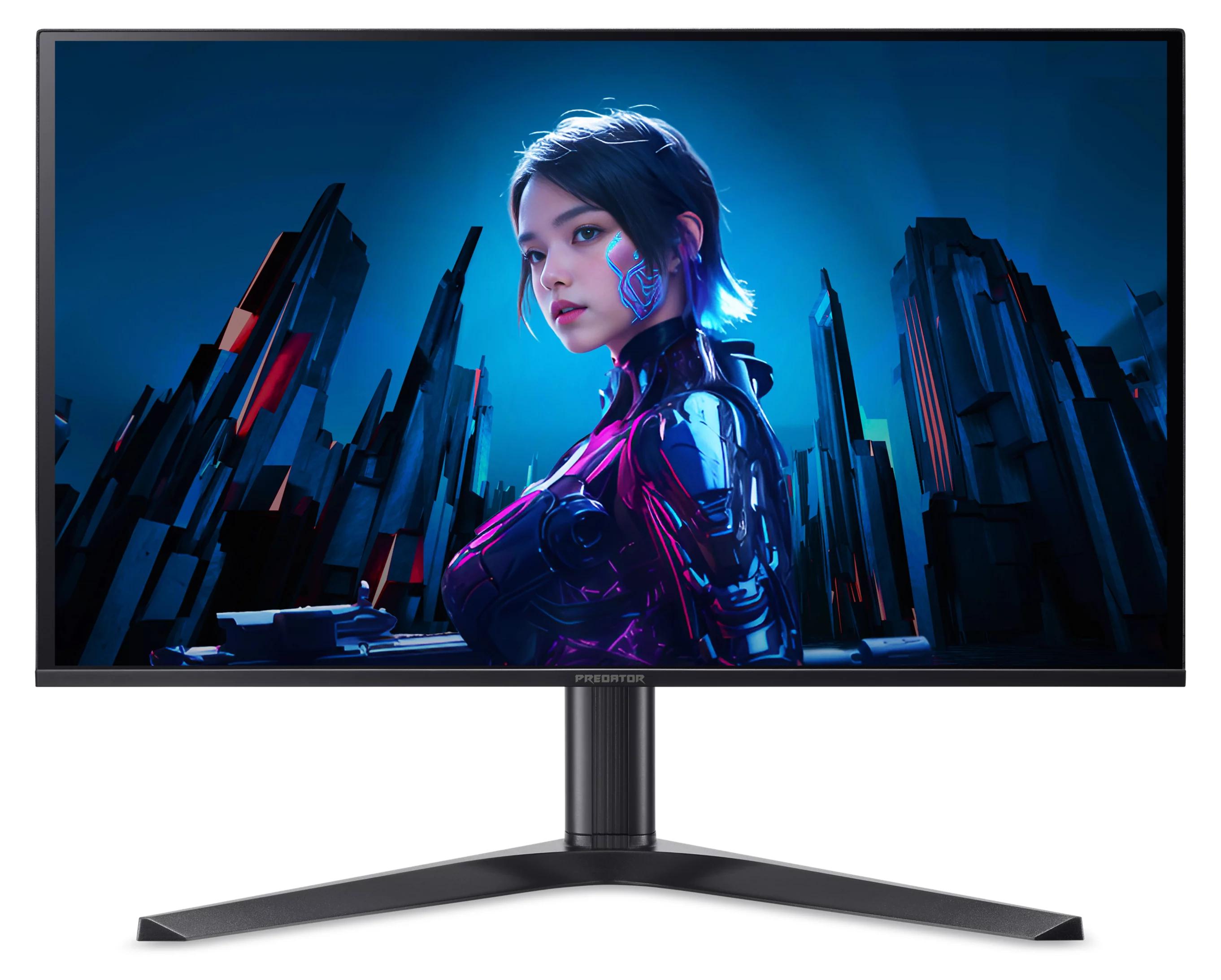 Acer Predator X27 QD-OLED X27UF5bmiippruzx, 67,3 cm (26.5"), 2560 x 1440 Pixel, Quad HD, QD-OLED, 0,03 ms, Schwarz