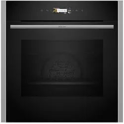Neff N 70, Built-in oven, 60 x 60 cm, Stainless steel, B24CR71N0, Backofen Einbau, Silber