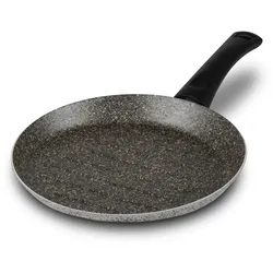 Runde Grillpfanne von Mamù, antihaftbeschichtet, aus Aluminium, PFOA-frei, kratzfest, Ø 34 cm, hergestellt in Italien