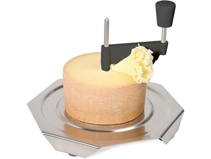Heidi Cheese Line Käsehobel, Edelstahlfarben, Metall, für schnelles und sicheres Schneiden, Küchenzubehör, Küchenhelfer, Küchenhobel