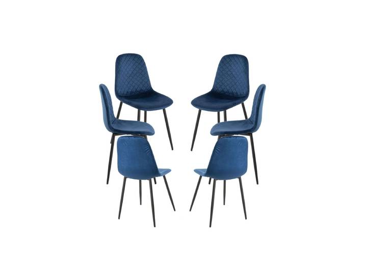 6er Set Boide Stühle - Blau