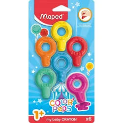 maped Wachsmalkreiden 6 Ringe