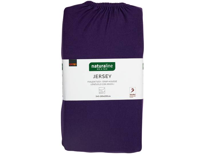 Naturaline Textil Bio Fixl. Jersey 160x200 violet