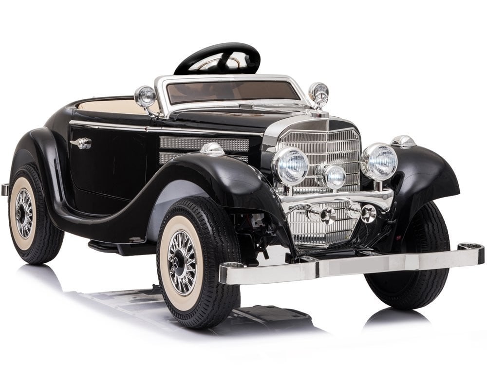 Lean Toys Elektrische kinderauto Mercedes klassiek model zwart