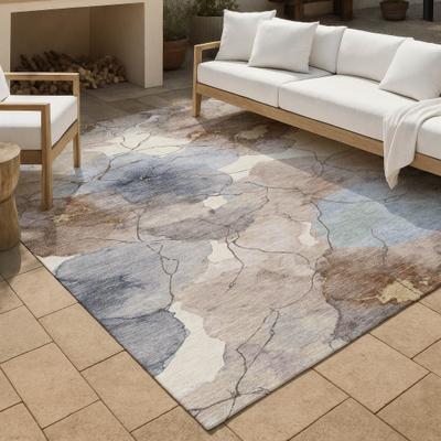 Addison Rugs Machine Washable Indoor/ Outdoor Floral Mara Chantille Rug