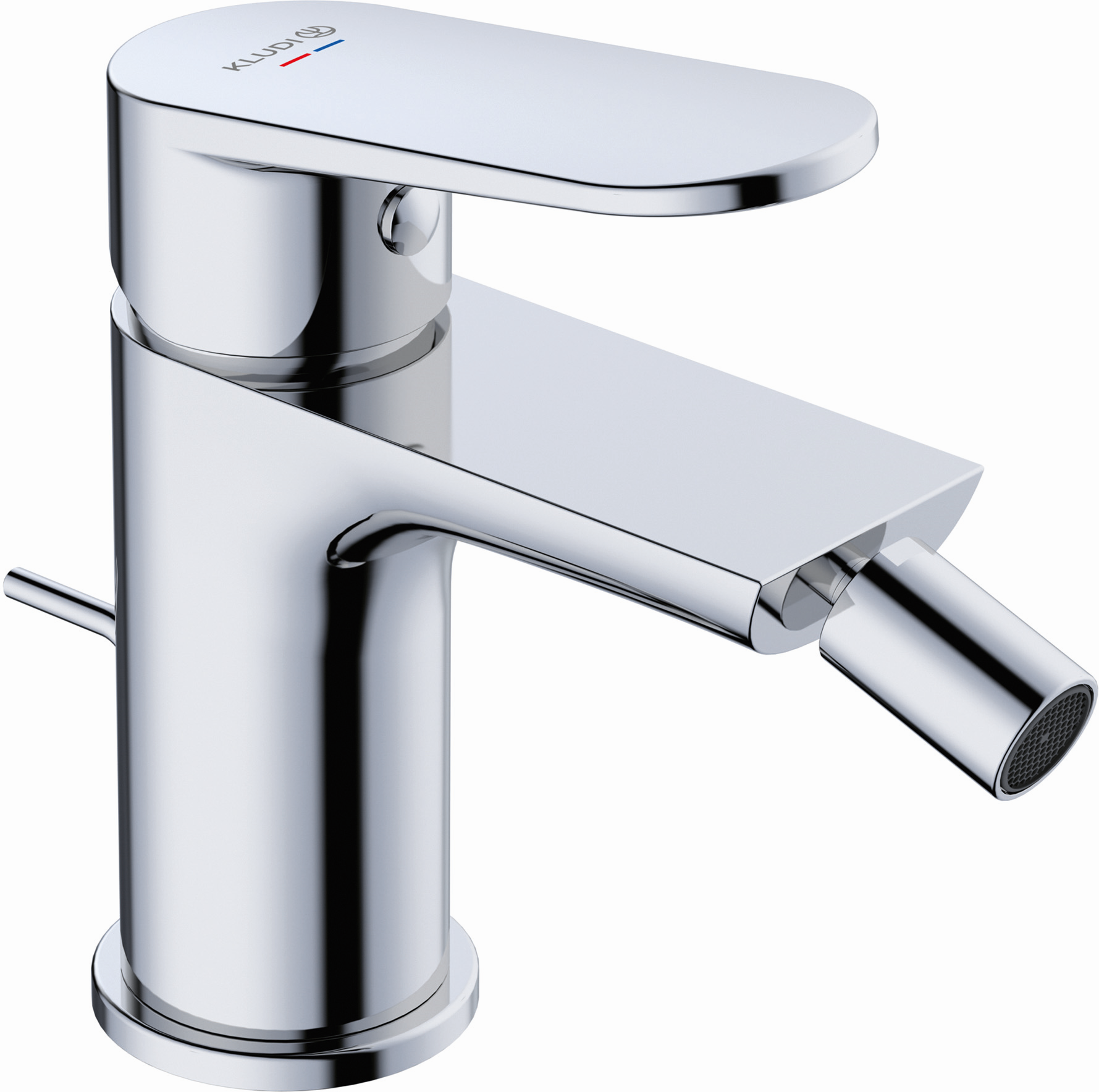 Robinet de bidet Kludi X1 322160575 avec raccord de vidange, chromé