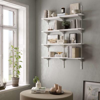 Wallniture Adjustable Shelf, 36 inch Floating Shelves, Wooden Closet Shelves, Kitchen Shelving, Pantry Shelves, Wall Mounted, Tier Options