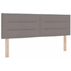 vidaXL Kopfteil mit Kopfteil Taupe 160 cm Kunstleder