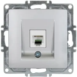 Günsan Visage Telefon Steckdose 1-fach CAT3 Silber