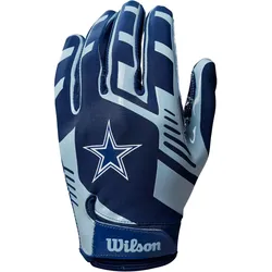 Wilson NFL Dallas Cowboys Strech Fit Footballhandschuhe Kinder blue/white Youth