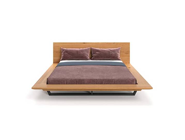 Danzz Loft-Bett Nova aus massiver Eiche und Metall, exklusiv und elegant, 200x200 cm