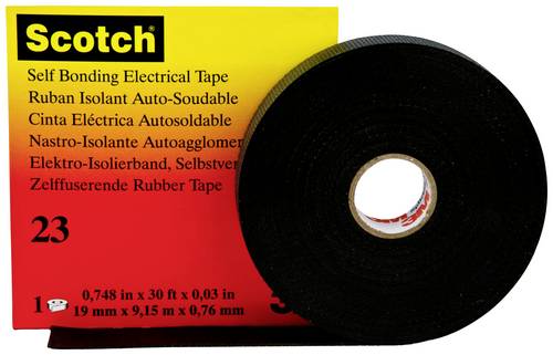 3M Scotch 23 SCOTCH23-19X9.15 Reparaturband Scotch 23 Schwarz (L x B) 9.15 m x 19 mm 1 St.