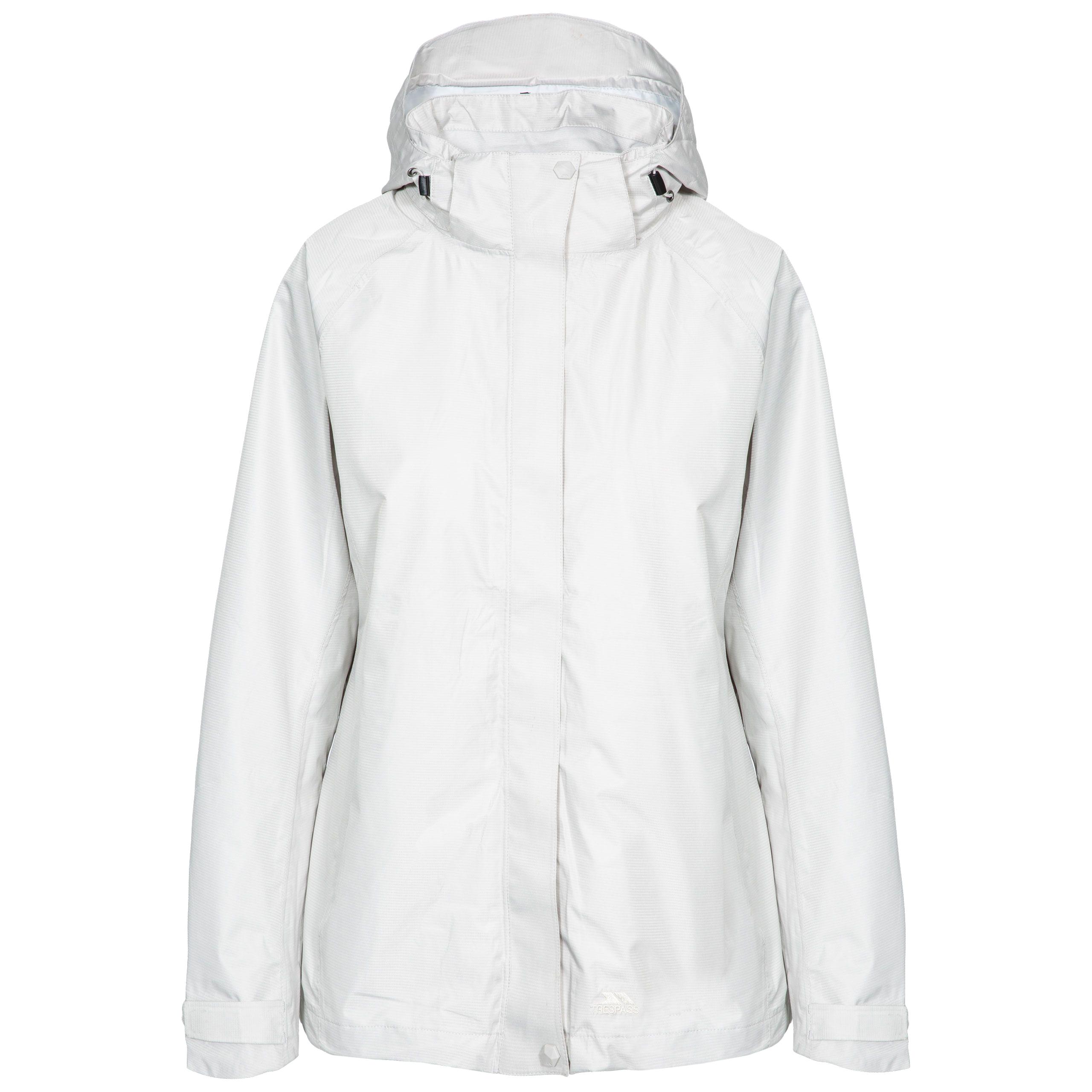 Trespass - Dames Review Waterdichte Jas (Wit)