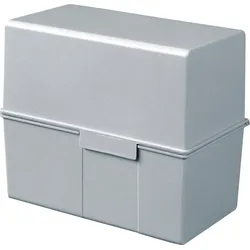 HAN Karteikartenbox A7 quer 300 Karten lichtgrau Packung mit 3 Stück