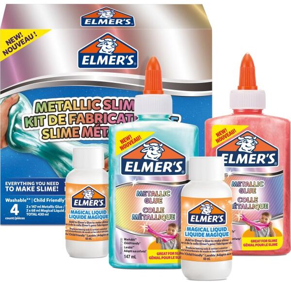 Elmer'S Metallic Slimsæt   4 Dele