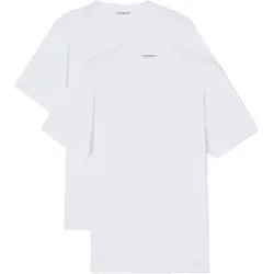 Emporio Armani für Herren. EM000391_AF24322 2er-Set weiße T-Shirts (L), Heimtextilien, Baumwolle, Kurzarm