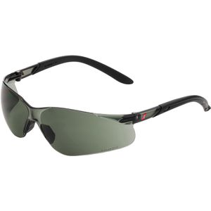 NITRAS Schutzbrille Vision Protect 9011, getönt, Bügelbrille, schwarz