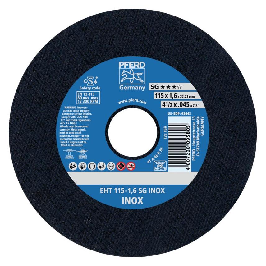 Pferd Trennscheibe EHT SG INOX (EHT 115-1,6 SG INOX)