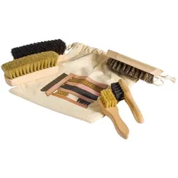 Bürstenhaus Redecker Reiseschuhputz-Set Standard + BW-Beutel, Schuhbürste
