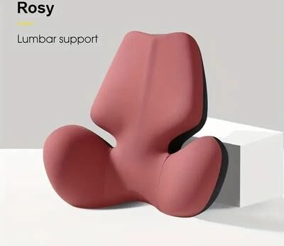 Inspired Finds Car Lumbar Support Pillow For Office Chair And Vehicle Seat pink