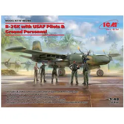 ICM B-26K with USAF Pilots & Ground Personnel