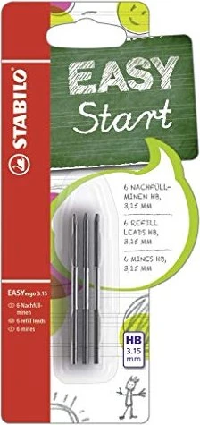 STABILO EASYergo 3.15 Ersatztinte HB 6 Stück Blister