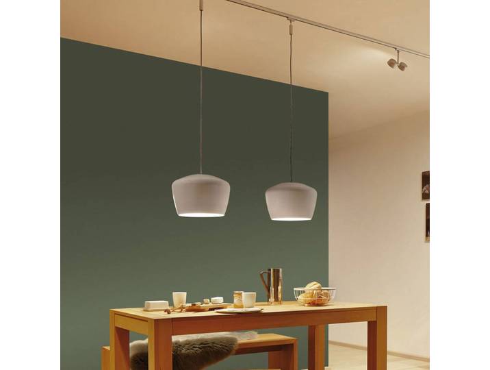 Paulmann Lampenschirm Pom, weiß, Ø 35 cm, Metall Pom, weiß / opal, für Wohn- / Esszimmer, Metall, Modern