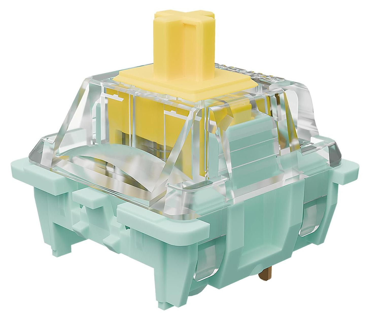Selius Jade 3.0 Gele mechanische toetsenbord schakelaars, 3-Pin 55gf Lineair, 90 stuks