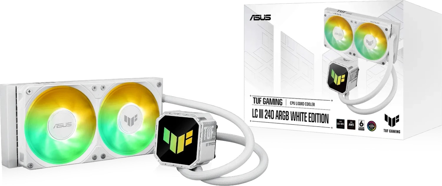 ASUS TUF Gaming LC III 240 ARGB weiß AIO Wasserkühlung für CPUs