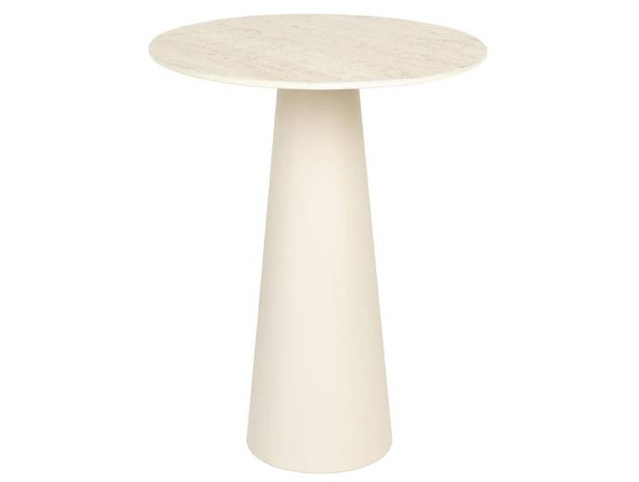 Beistelltisch Joya Niedrig – aus Eisen in Beige - Luxusbetten24