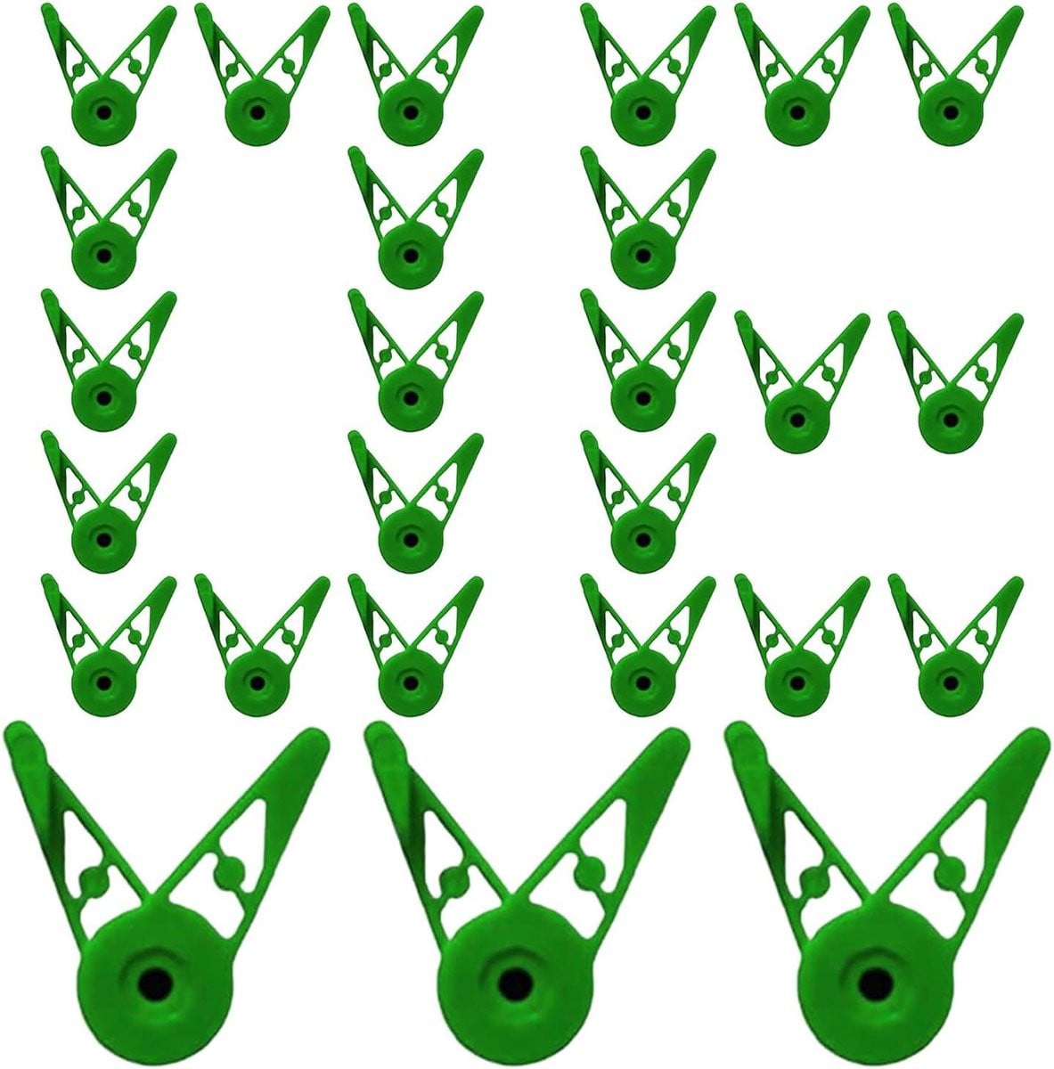 Tuingereedschap Set - 30 Stuks Verstelbare Plantenclips - Groen