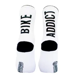 MALDITA BUENA SUERTE Socken Bike Addict | weiß L | 41-43
