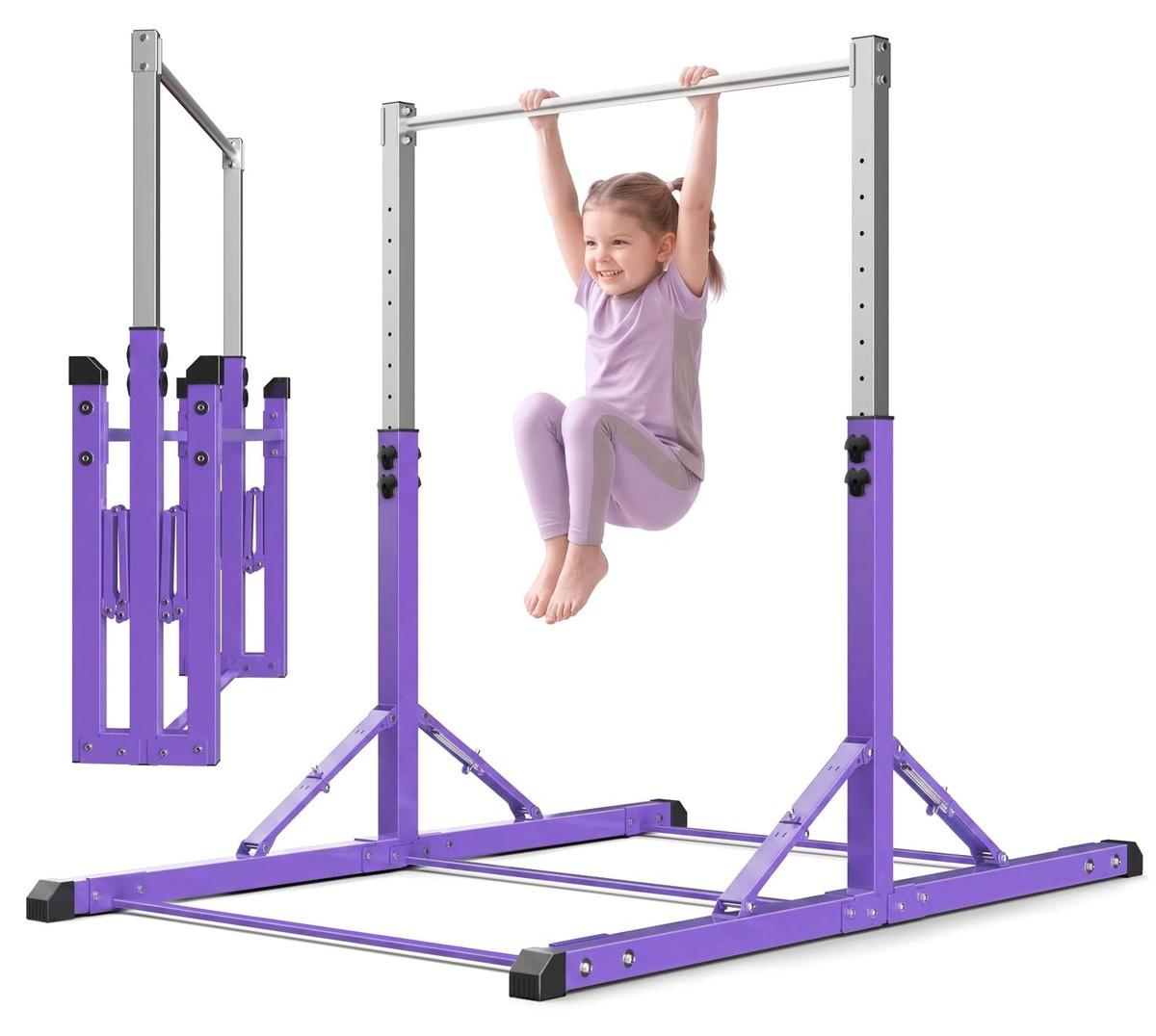 Turngerät, flexibel einsetzbar - Zusammenklappbar - Höhenverstellbar - Stahlrahmen - Höhe: 110 bis 160 cm