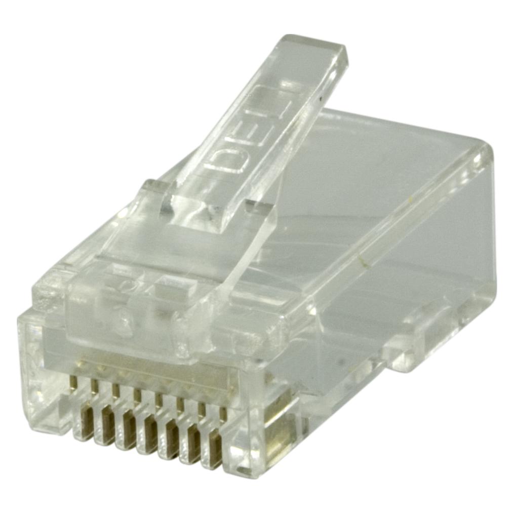 Deltaco MD-18 - RJ45 - Transparent - Kunststoff - Gold - CE - FCC - 20 Stück(e) (UTP, CAT6) (MD-18)