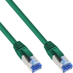 25er B-Pack InLine Patchkabel, S/FTP (PiMf), Cat.6A, halogenfrei, grün, 3m