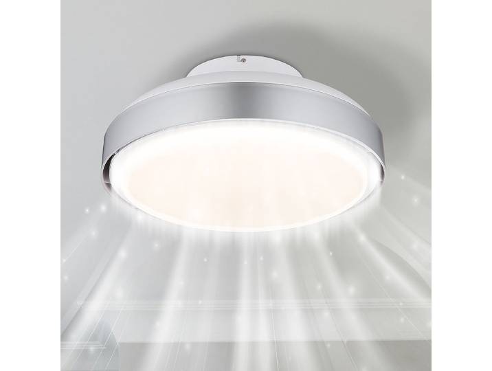 Ventilateur de plafond 45 x 20 x 45cm Argenté