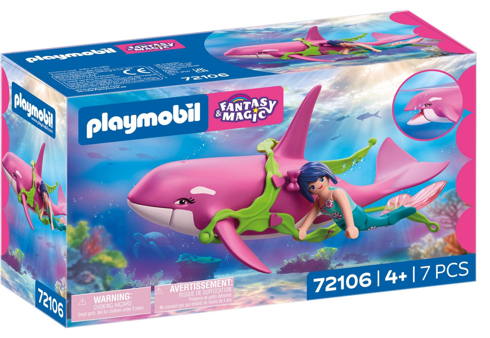 Playmobil 72106 Fantasie & Magie: Orca met zeemeermin