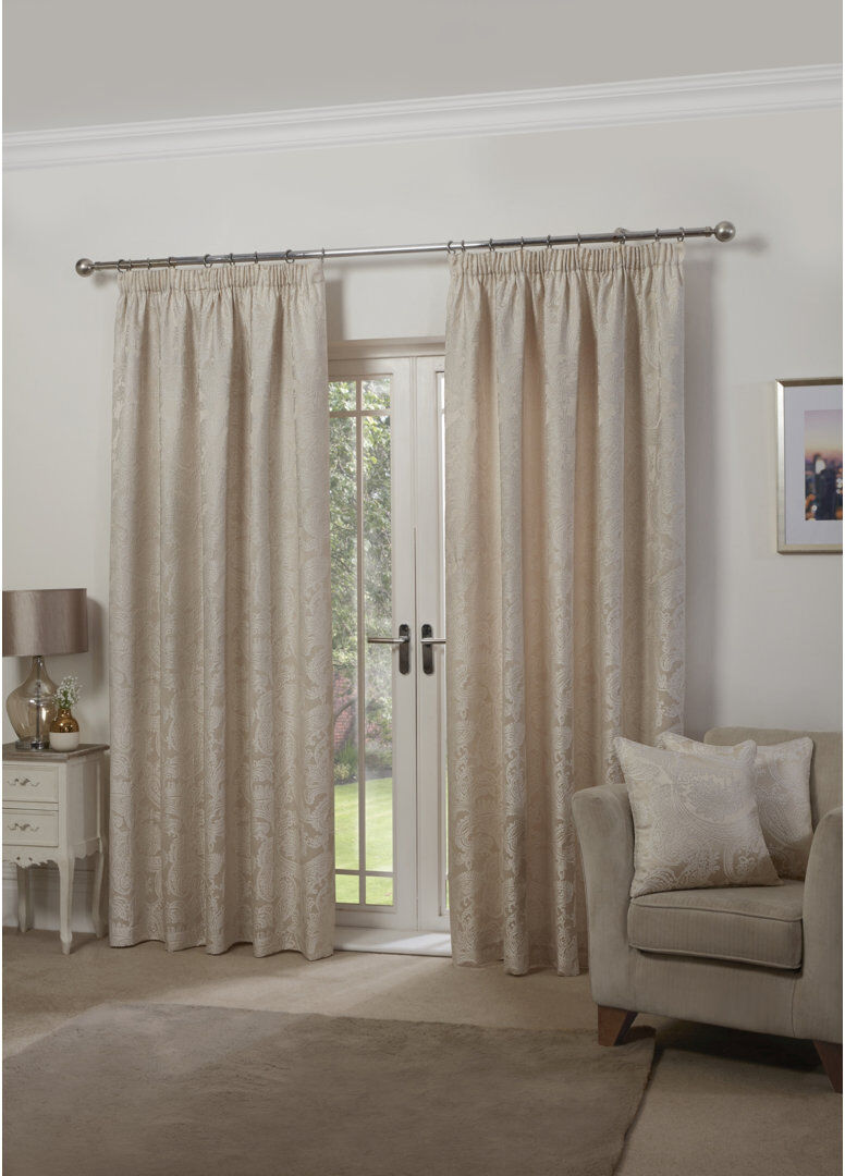 Marlow Home Co. Duchess Semi Sheer Sliding Panel Cream Width 228 x Drop 183cm