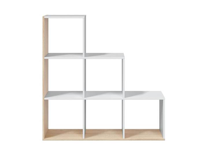 Meuble escalier 6 cases - h110 cm - blanc